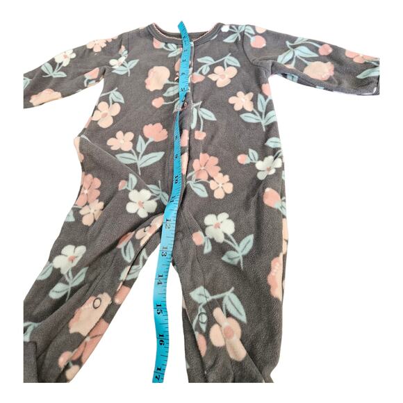 Carter's 3m Long Sleeve Gray Snap Up Sleeper - Picture 8 of 8